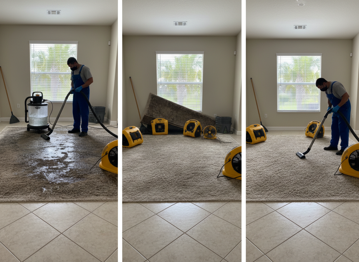 Drying Water-Damaged Carpet in Humid Florida